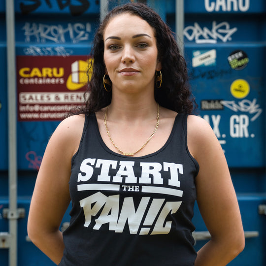 Tanktop Dames Zwart - Start the panic