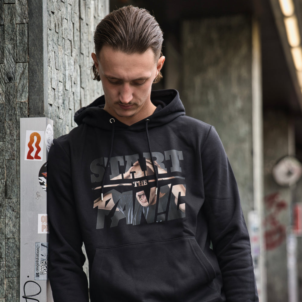 Start The Panic Scream Hoodie – Black