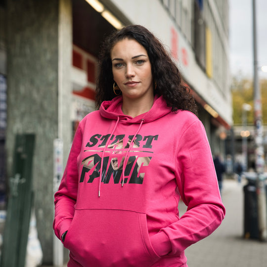 Hoodie Dames - Start the Panic Fuchia