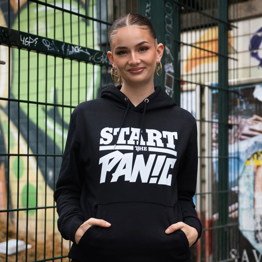 Start The Panic Hoodie - Black