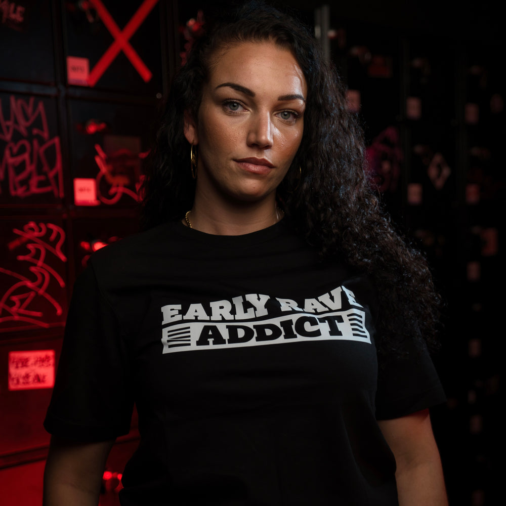Early Rave Addict T-Shirt - Black