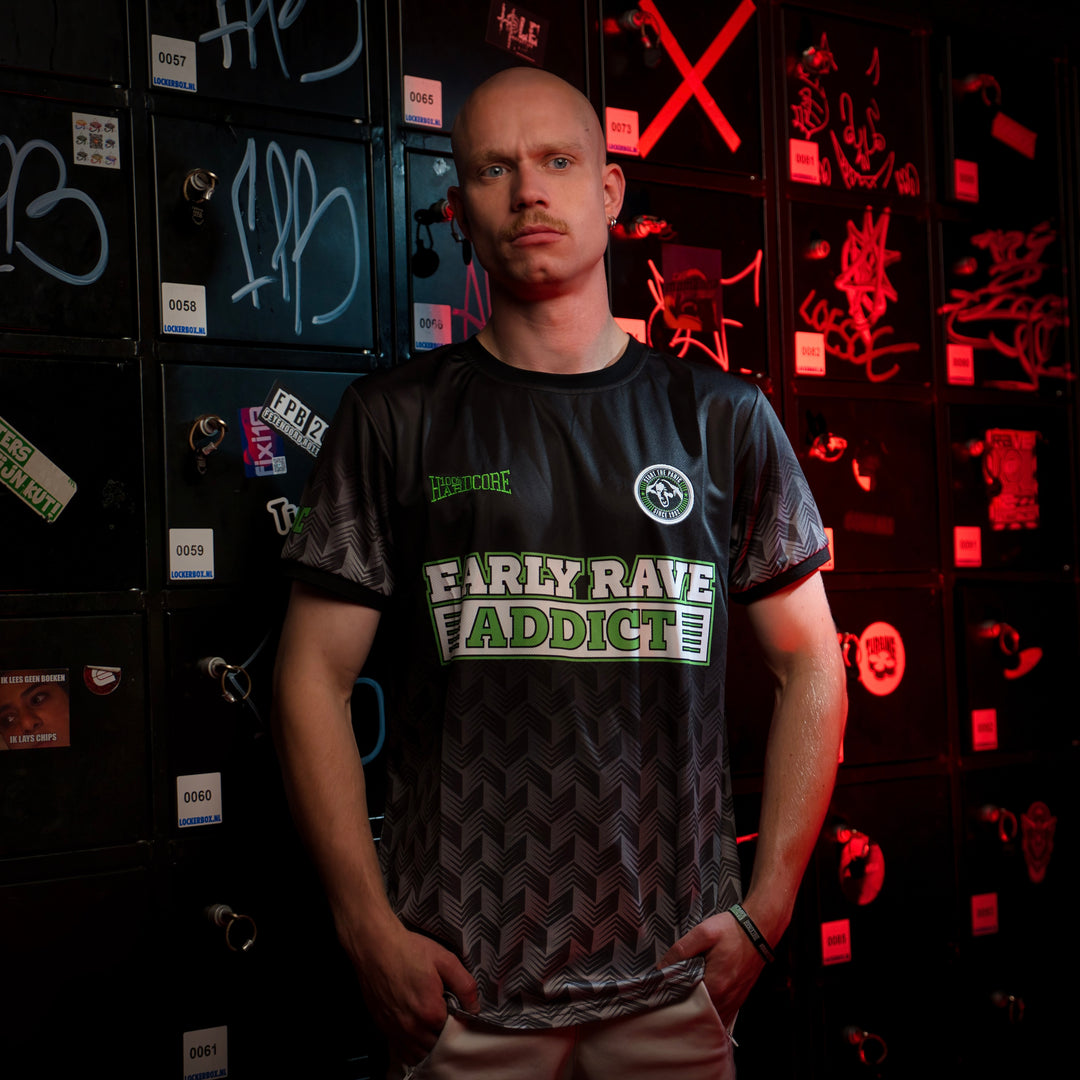 Early Rave Addict Voetbalshirt - Groen