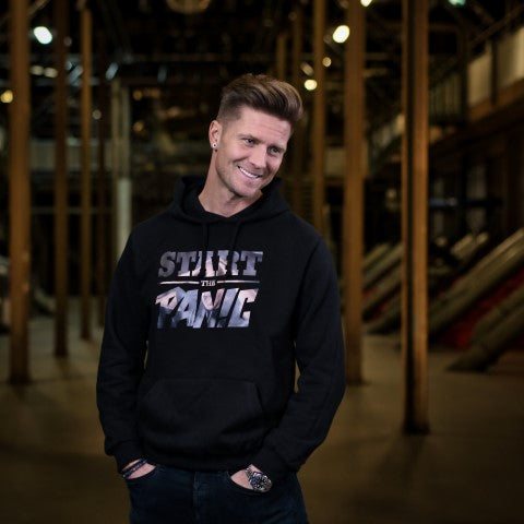 Start The Panic Scream Hoodie – Black