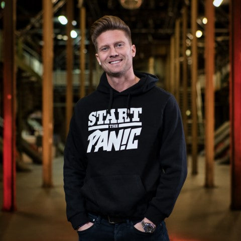 Start The Panic Hoodie - Black