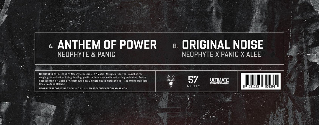 Neophyte & Panic – Anthem of Power | Original Noise [Picture Disc Vinyl]