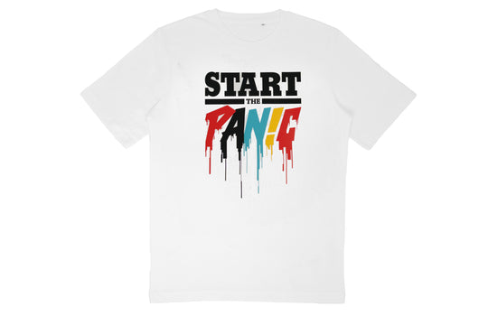 Start The Panic Paint T-shirt - White