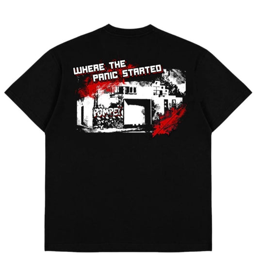 Start The Panic Pompei T-Shirt - Black