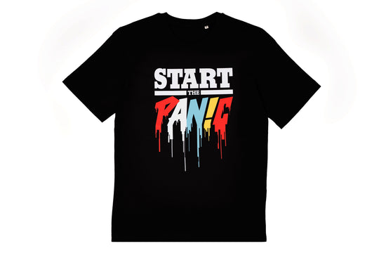 Start The Panic Paint T-Shirt - Black