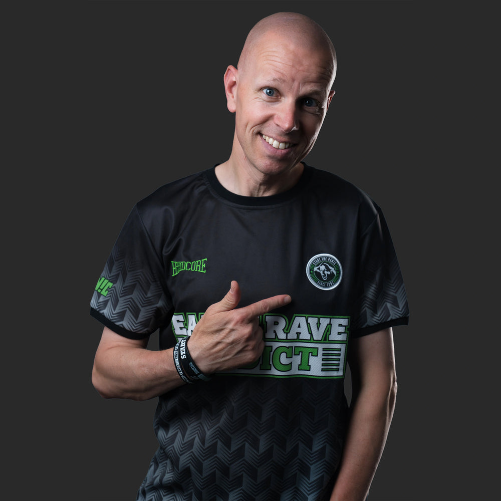 Early Rave Addict Football Shirt - Green